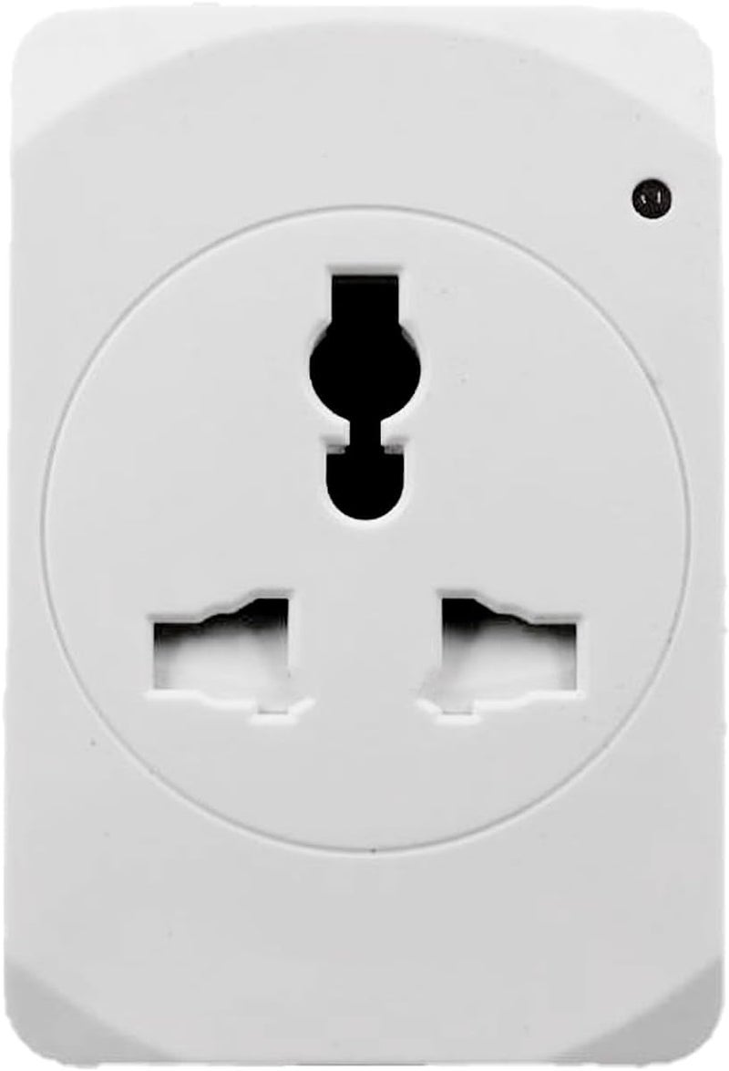 Duravel Universal Travel Power Adapter, 3-Pin UK to Multi-Socket Converter, White - Image 2